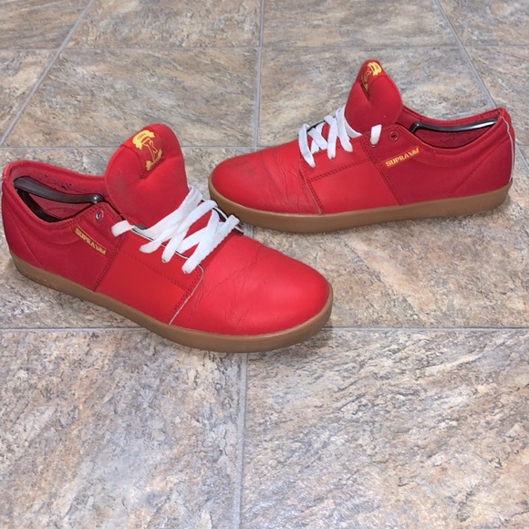 Supra Other - Supra Terry Kennedy Men's Red Athletic Low Skate Shoes Size US 12